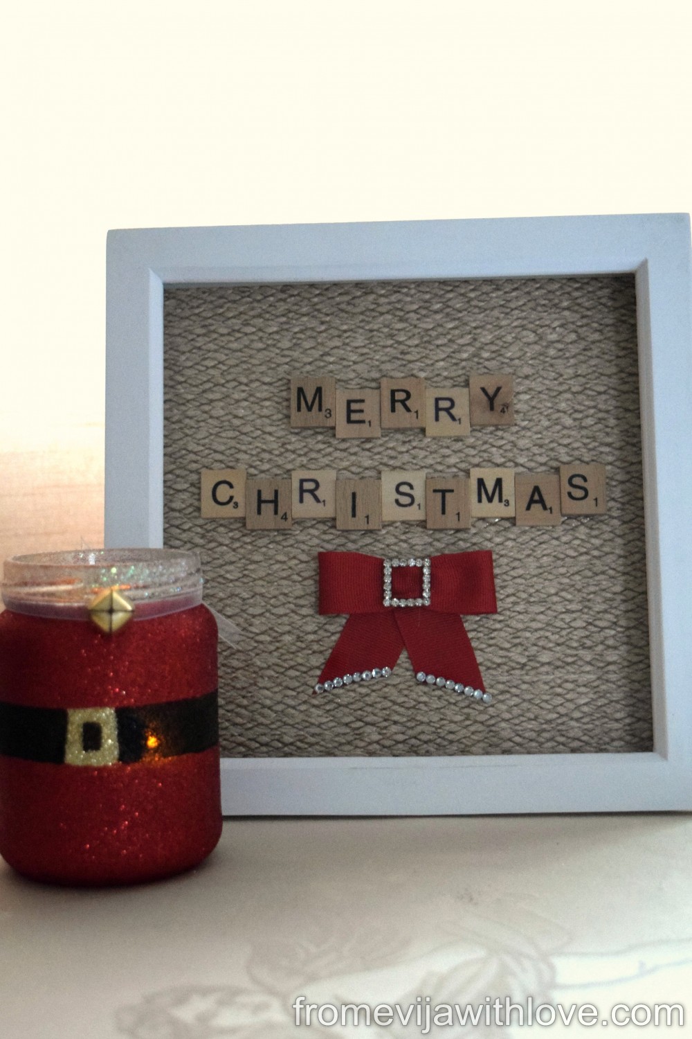 scrabble art frame