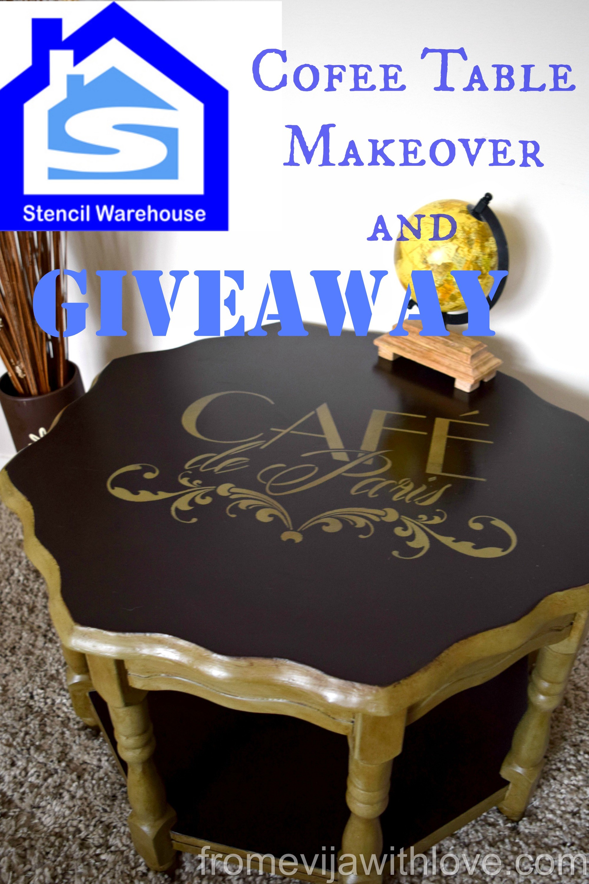 stencil coffee table