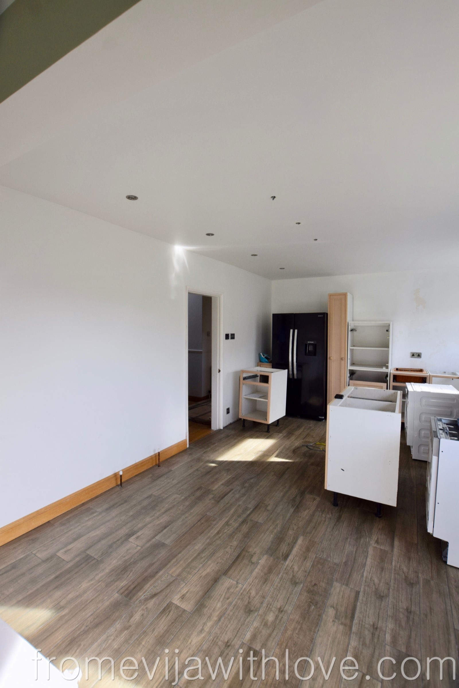 wood effect floor tiles kitchen rnovation