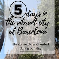 5 unforgettable days in the vibrant city of Barcelona